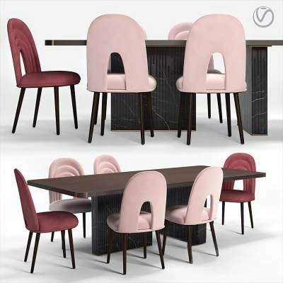 现代餐桌椅组合-53